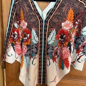 Rose & Olive Multicolor Floral Blouse